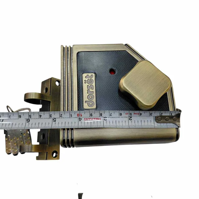 Dorset Main Door Lock for Double Door Antique XENA 202PT | Rimlock | bolt X | 3 Vertibolt 15 year warranty(2954)