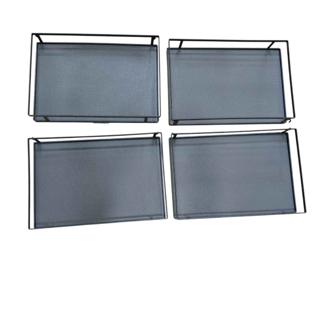 Universal Magic Corner for Modular Kitchen | Grey Flatline Soft Close Corner Shelf 4-Tier | Heavy Duty Metal | 5-Year Warranty(2949)