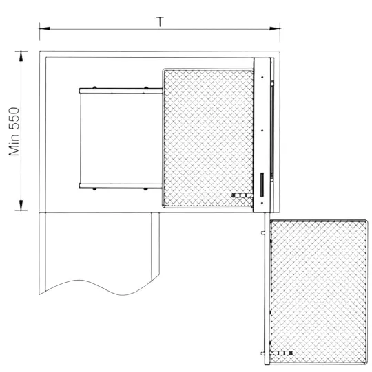Universal Magic Corner for Modular Kitchen | Grey Flatline Soft Close Corner Shelf 4-Tier | Heavy Duty Metal | 5-Year Warranty(2949)