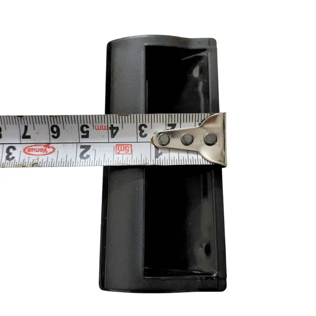 Ebco Recessed Concealed Handle PVC RH-90 Black 4"- Pull for Furniture ,Drawers and Sliding Doors(2990)