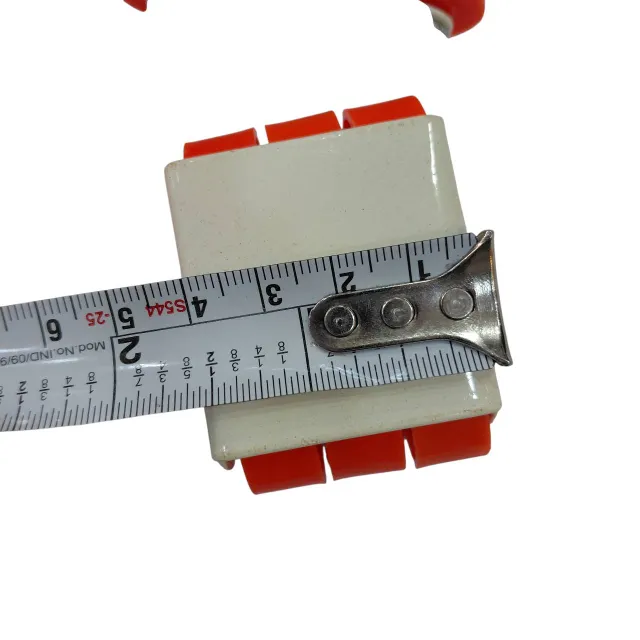 Mini Sixer Wheel Set of 4pcs Nylon Orange Caster –27mm height Furniture Wheels for Drawers, Trolleys (50kg Load Capacity)(1232)