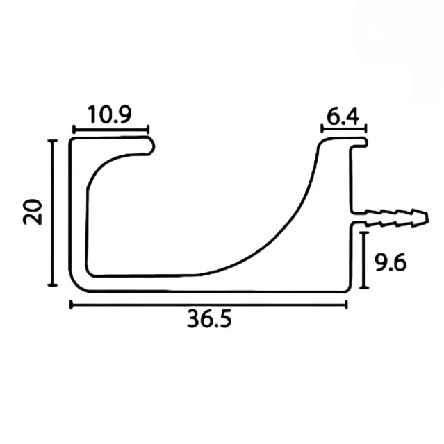 G Profile Handle Aluminium Premium Finish for Modular Kitchen 10ft Black,rosegold,gold,cp,grey(1221)