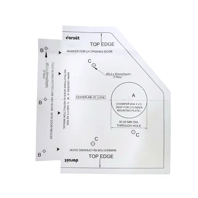 Dorset Main Door Lock for Double Door Black XENA 202GM | Rimlock | bolt X | 3 Vertibolt 15 year warranty(2962)