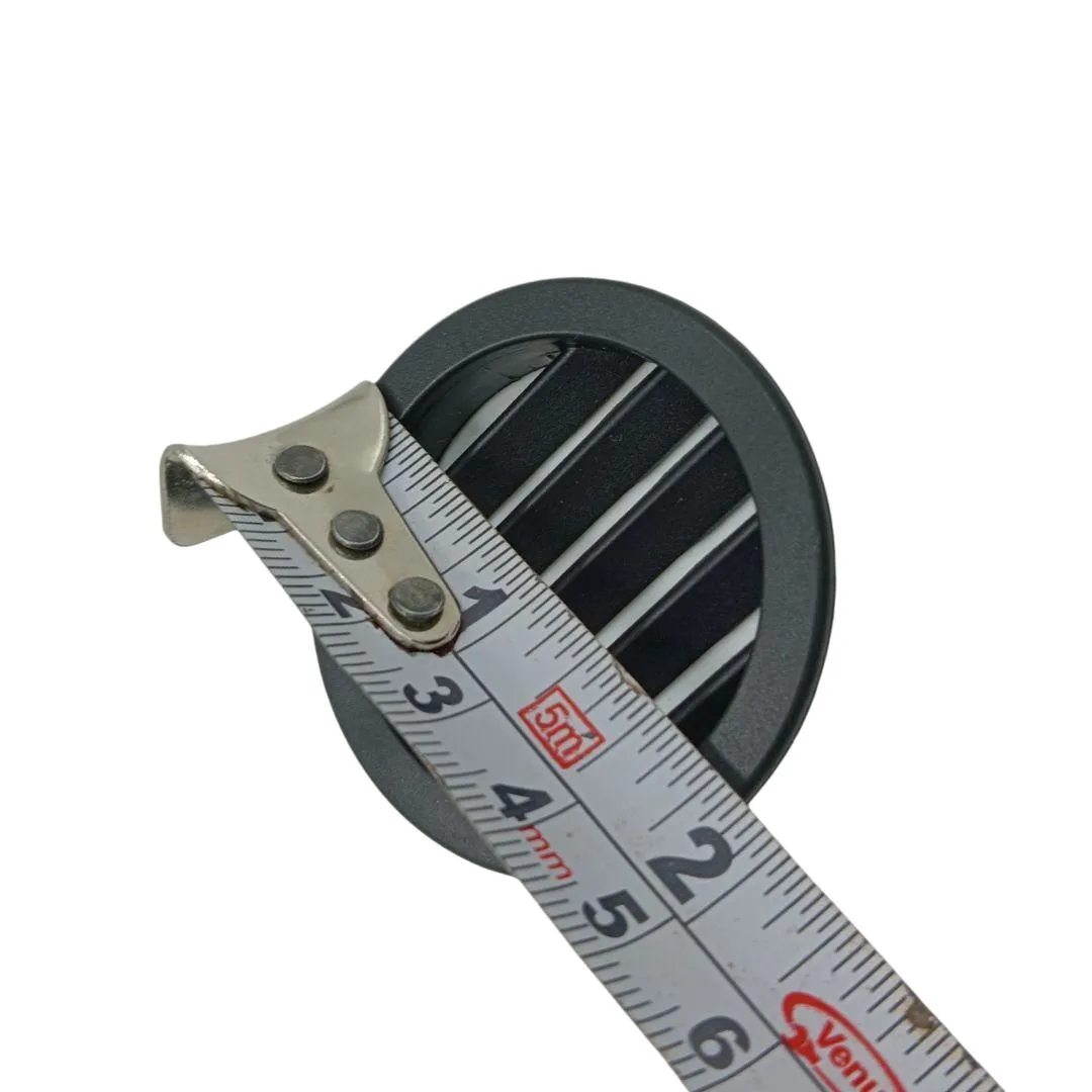 Ebco Air Ventilation Grill Jali VG40 | 40mm Round PVC | White and Black Cabinet Airflow Vent(2230)