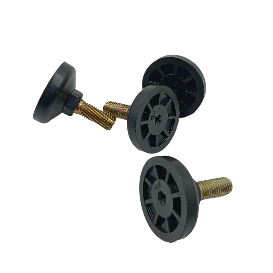 Ebco Plinth Screw Bush with Bolt M12×24mm PSB1224 Black| 38mm Bush Width | Adjustable (2977)