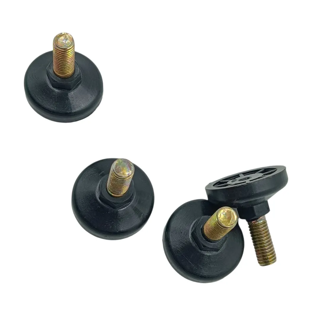 Ebco Plinth Screw Bush with Bolt M12×24mm PSB1224 Black| 38mm Bush Width | Adjustable (2977)