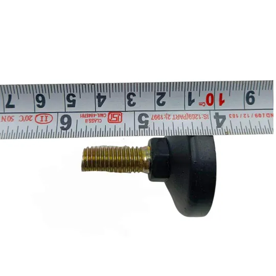 Ebco Plinth Screw Bush with Bolt M12×24mm PSB1224 Black| 38mm Bush Width | Adjustable (2977)
