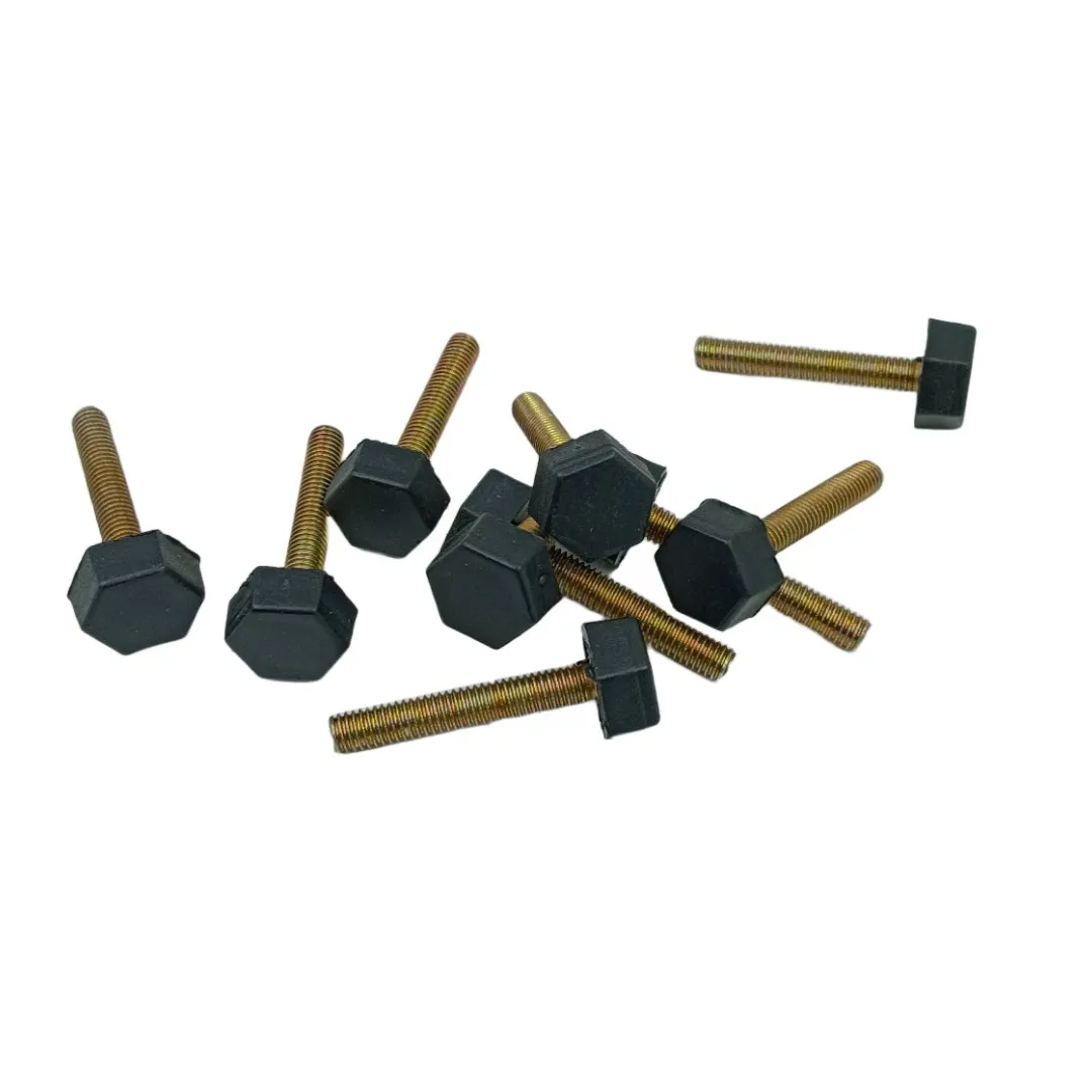 Ebco Plinth Screw Black Bush with Bolt M6×40mm PS640 – 20mm Bush Width | Furniture Support for Table and Chair  (2243)