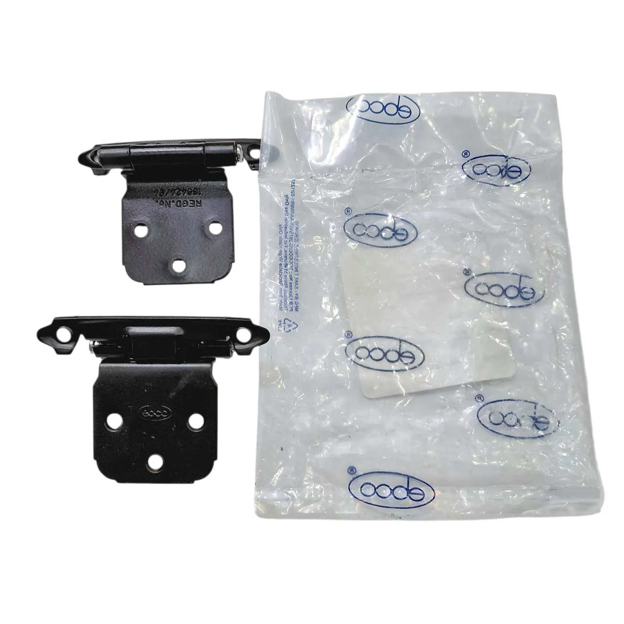 Ebco Cranked Hinge with Spring HKPC1-BR – 180° Opening, Soft Catch, Brown Finish,Cabinet Hinge set of 2pcs(2982)