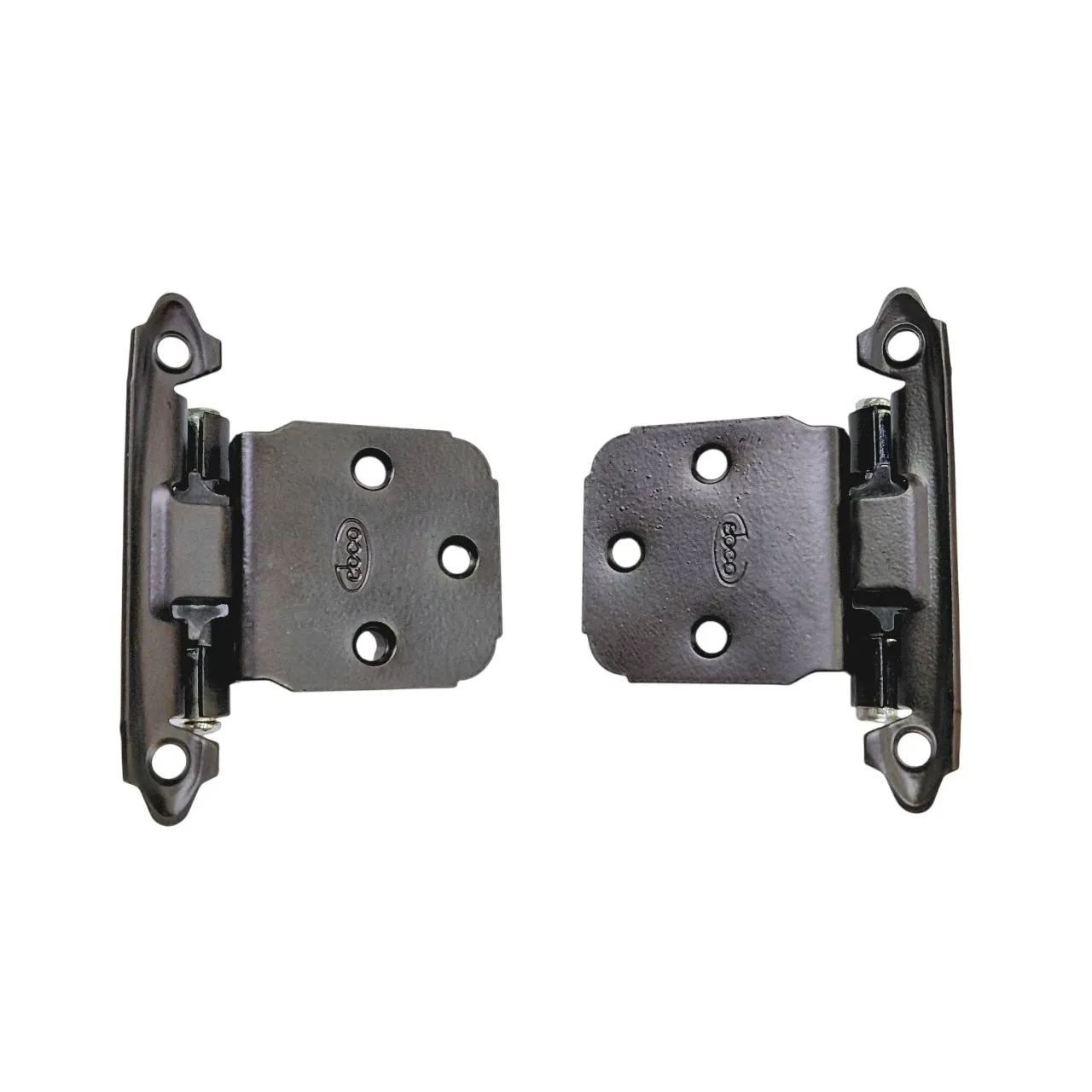 Ebco Cranked Hinge with Spring HKPC1-BR – 180° Opening, Soft Catch, Brown Finish,Cabinet Hinge set of 2pcs(2982)