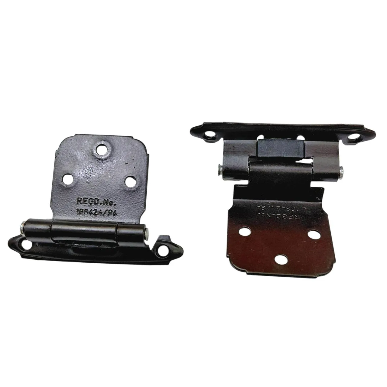 Ebco Cranked Hinge with Spring HKPC1-BR – 180° Opening, Soft Catch, Brown Finish,Cabinet Hinge set of 2pcs(2982)