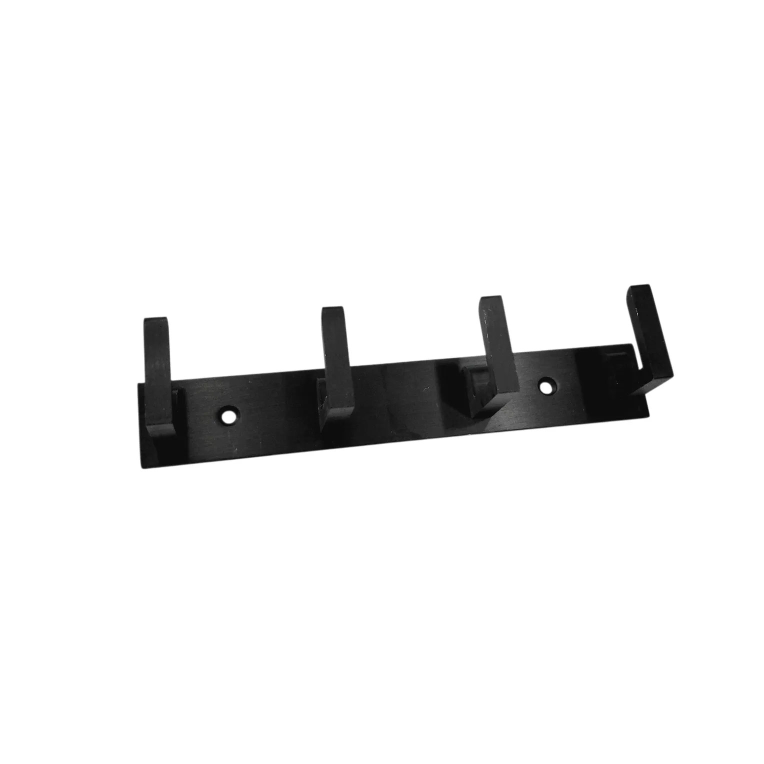 Cloth Hanger Robe Hook Black Matt Finish – Aluminium L-Type 4/6/8 Hooks Wall Hanger for Bathroom and Bedroom (2549)
