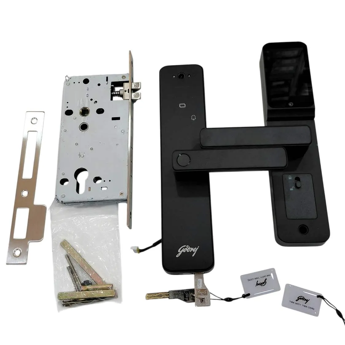 Godrej Smart Lock Neo Pro View Digital Lock with HD Camera 9690 | WiFi App, Fingerprint, PIN, RFID,Mobile APP| 7-in-1 Access | 3-Year Warranty(3002)