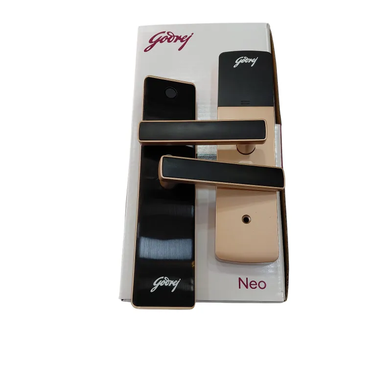 Godrej Neo Connect Digital Maindoor Door Lock Rose Gold– 5 Access Modes Smart WiFI and Bluetooth, App Control, Fingerprint + PIN + RFID 3-Year Warranty (3007)