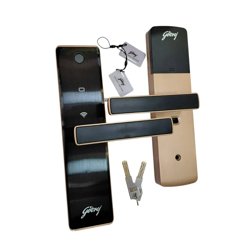 Godrej Neo Connect Digital Maindoor Door Lock Rose Gold– 5 Access Modes Smart WiFI and Bluetooth, App Control, Fingerprint + PIN + RFID 3-Year Warranty (3007)