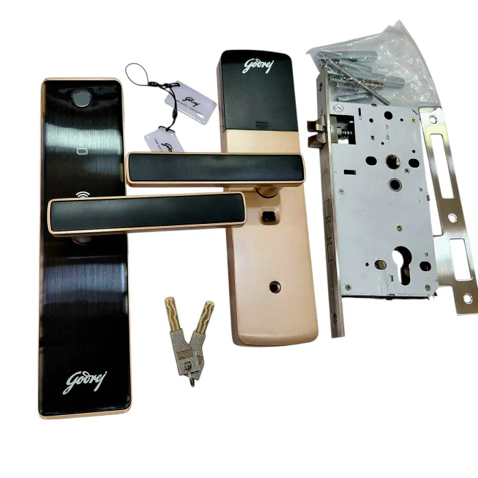 Godrej Neo Connect Digital Maindoor Door Lock Rose Gold– 5 Access Modes Smart WiFI and Bluetooth, App Control, Fingerprint + PIN + RFID 3-Year Warranty (3007)