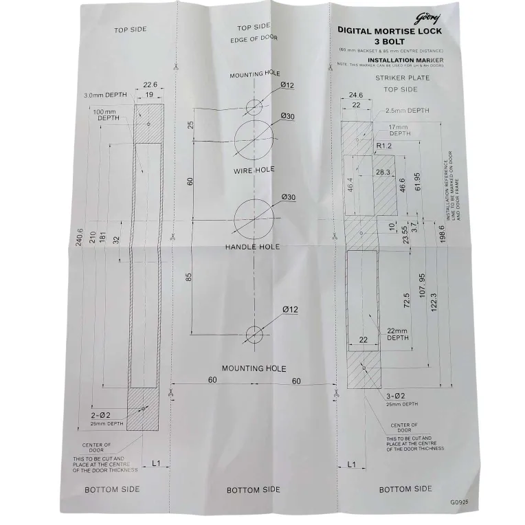 Godrej Neo Connect Digital Maindoor Door Lock Rose Gold– 5 Access Modes Smart WiFI and Bluetooth, App Control, Fingerprint + PIN + RFID 3-Year Warranty (3007)
