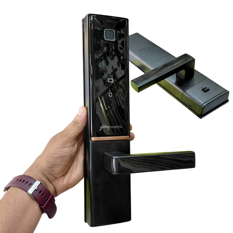Godrej Advantis GSL D1 Smart Door Lock Black | 7-in-1 Digital Lock 4406 | WiFi, NFC, OTP Access, Bluetooth, Fingerprint, RFID, PIN, Key | VDP Compatible |3 Yrs Warranty | Free Installation (3
