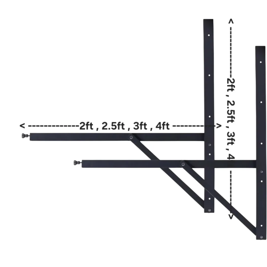 Ebco Folding Utility Dining Table Bracket Grey | size-2ft,2.5ft,3ft,4ft | FUT60/75/90/120 Heavy (2244)