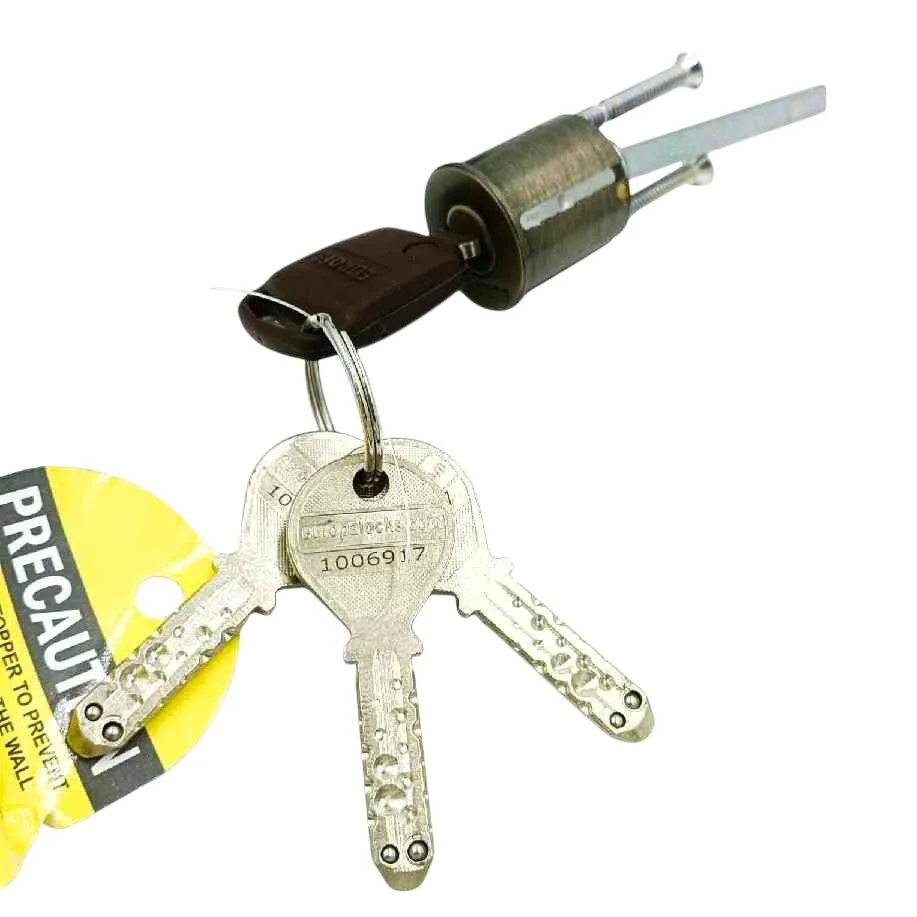 Europa T911AB Main Door Lock Tribolt with Free Handle | Antique Brass | Smart Plus Key | 15 Years Warranty (1010)