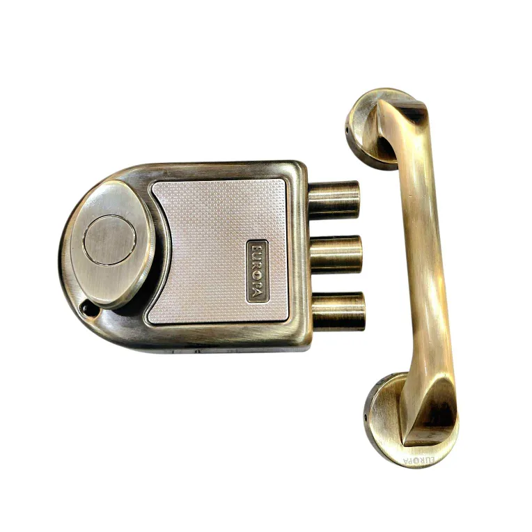Europa T911AB Main Door Lock Tribolt with Free Handle | Antique Brass | Smart Plus Key | 15 Years Warranty (1010)