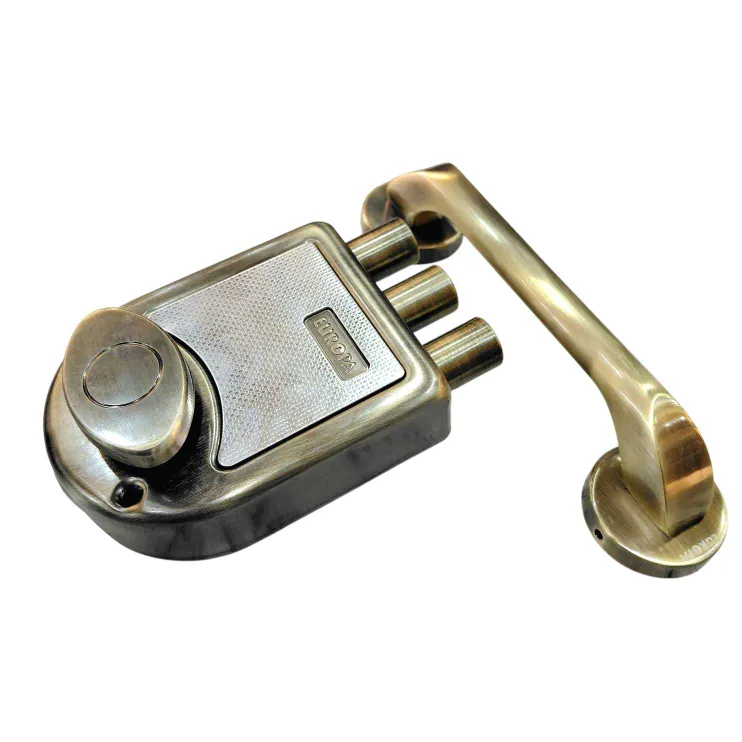Europa T911AB Main Door Lock Tribolt with Free Handle | Antique Brass | Smart Plus Key | 15 Years Warranty (1010)
