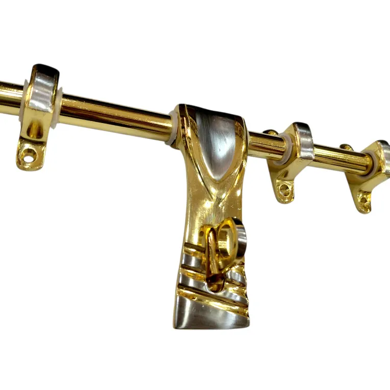  Brass Maindoor Aldrop 10 Inch Silver Gold Finish | 12mm Rod (3+1 Kutti) Himon SR-104 (3021)