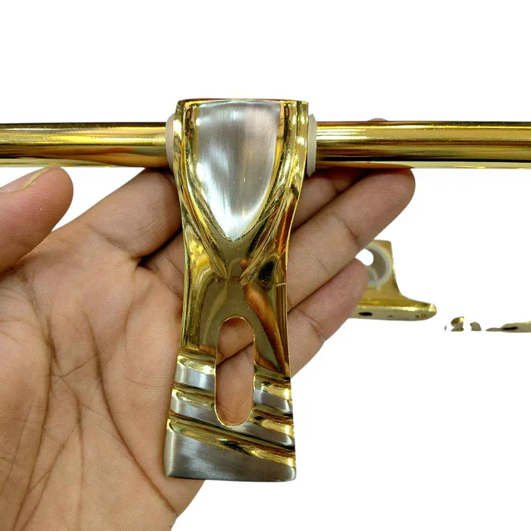 Brass Maindoor Aldrop 10 Inch Silver Gold Finish | 12mm Rod (3+1 Kutti) Himon SR-104 (3021)