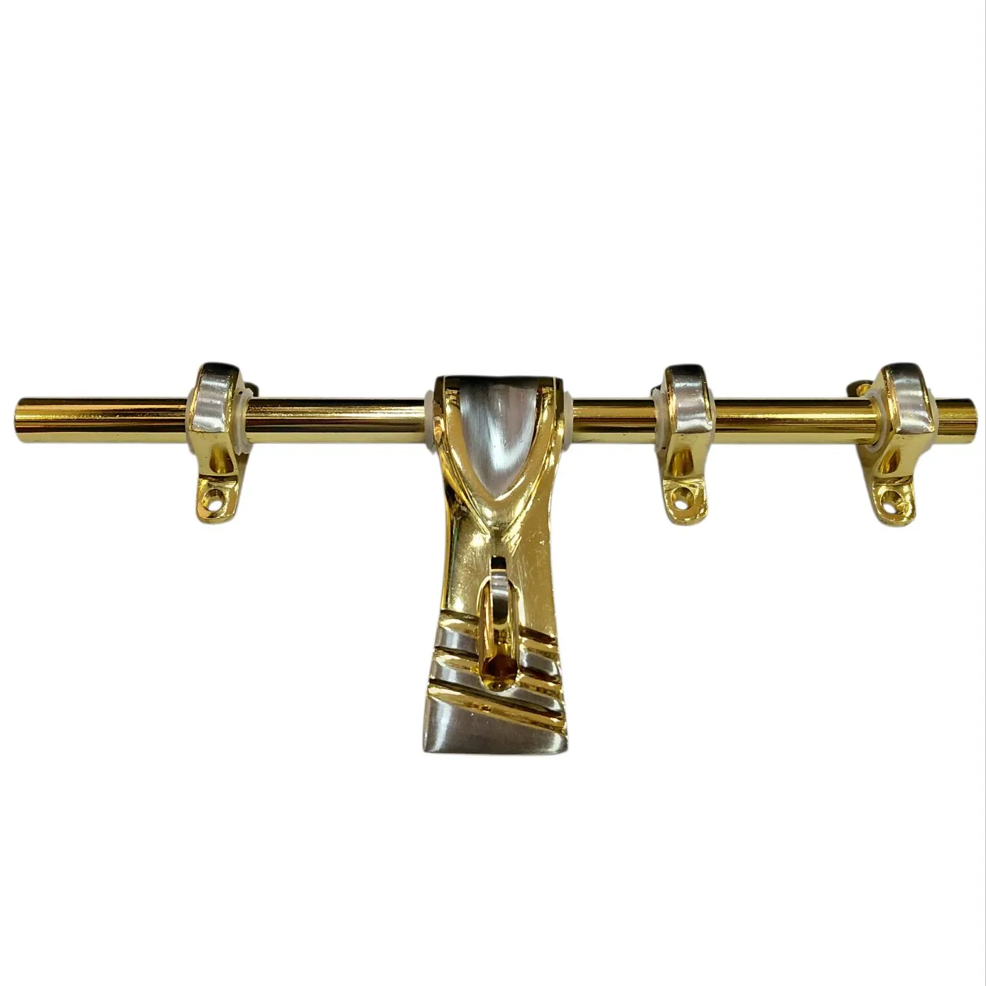  Brass Maindoor Aldrop 10 Inch Silver Gold Finish | 12mm Rod (3+1 Kutti) Himon SR-104 (3021)