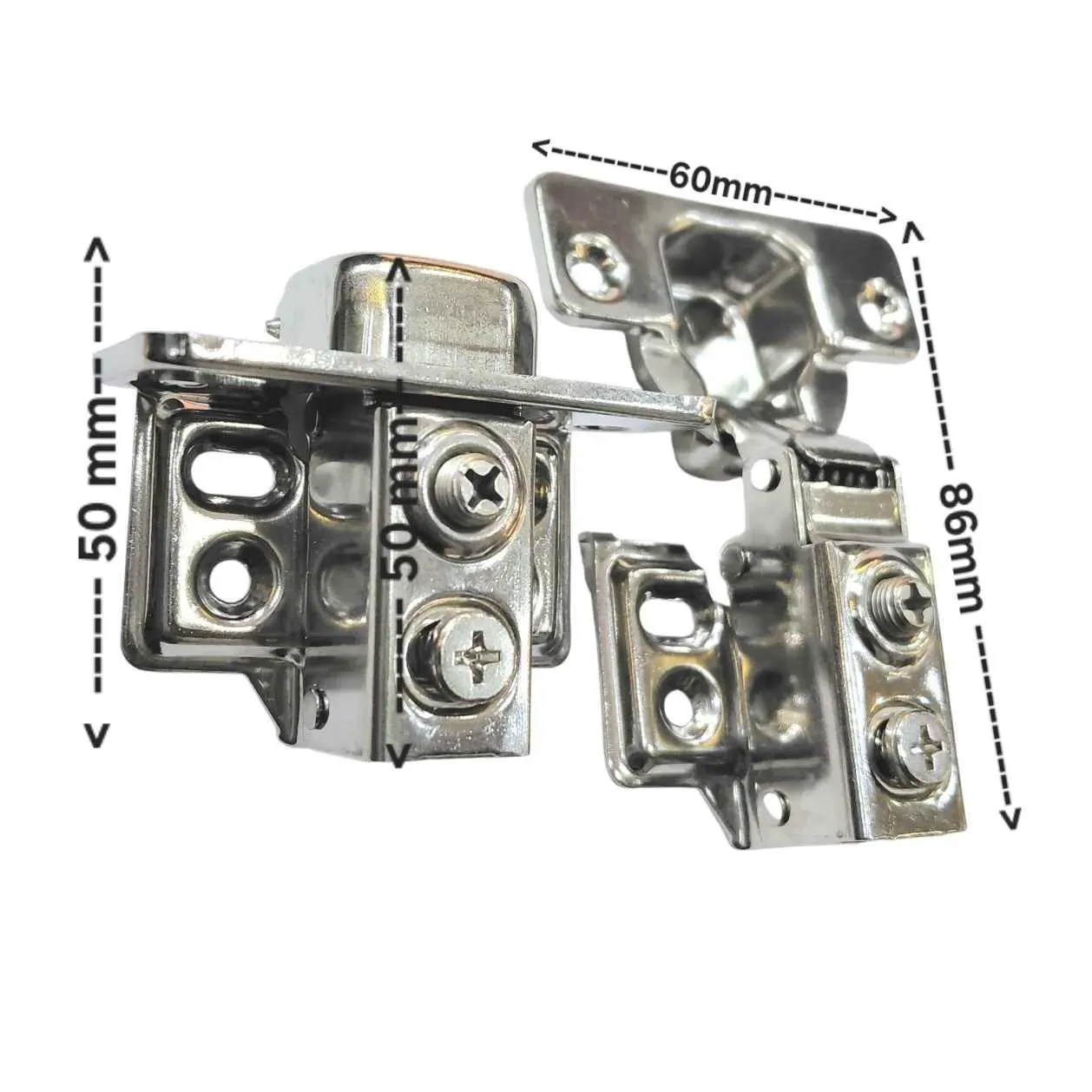 Short Arm Auto Hinge Stainless Steel Soft Close 4 Hole | Cabinet Hinge small Arm (2306)