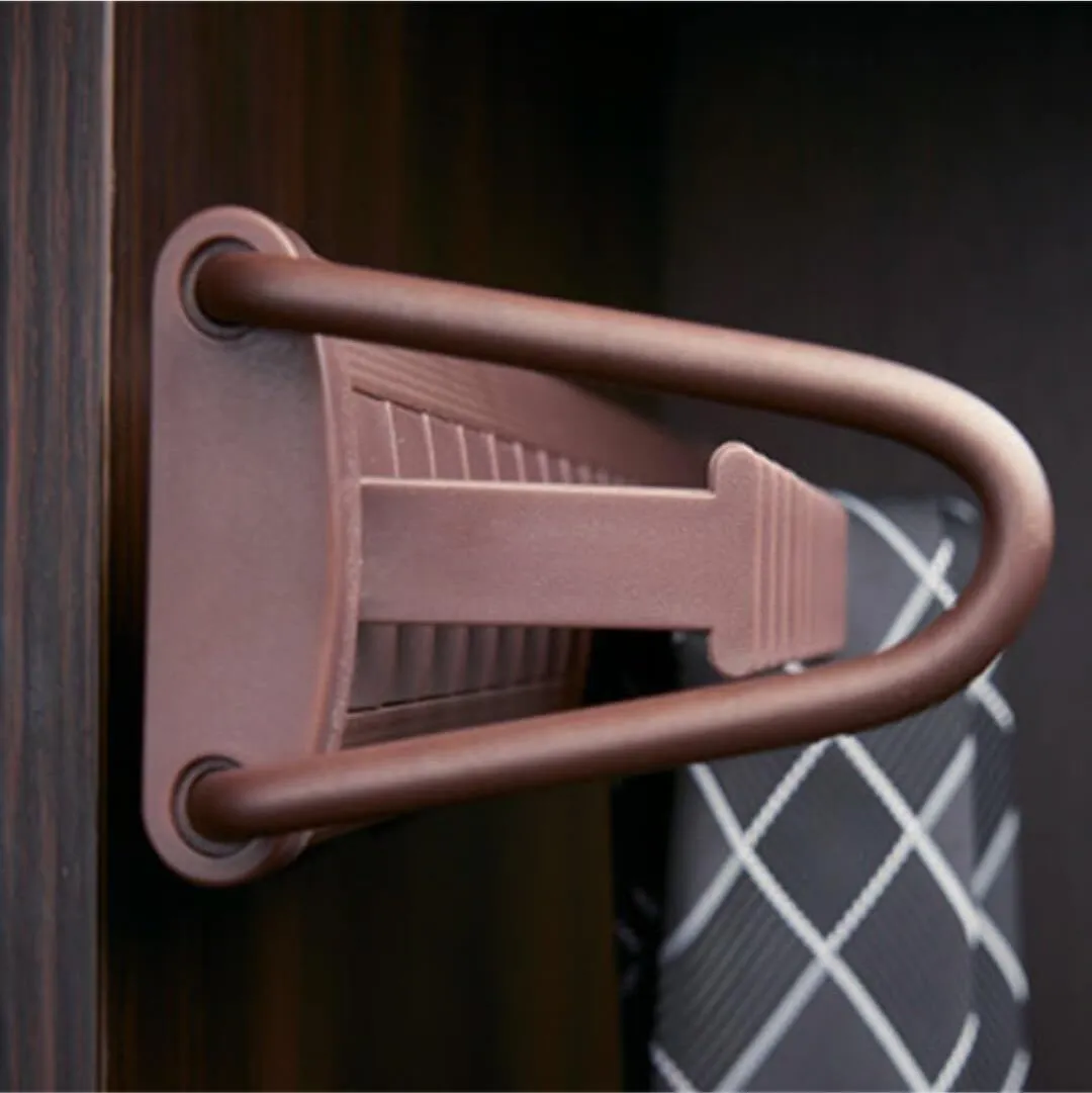 Wardrobe Pull Out | Tie And Belt  Organizer Rack hanger| Mocha Brown Finish | Side mounted 400mm | 2 years warrenty (3025)