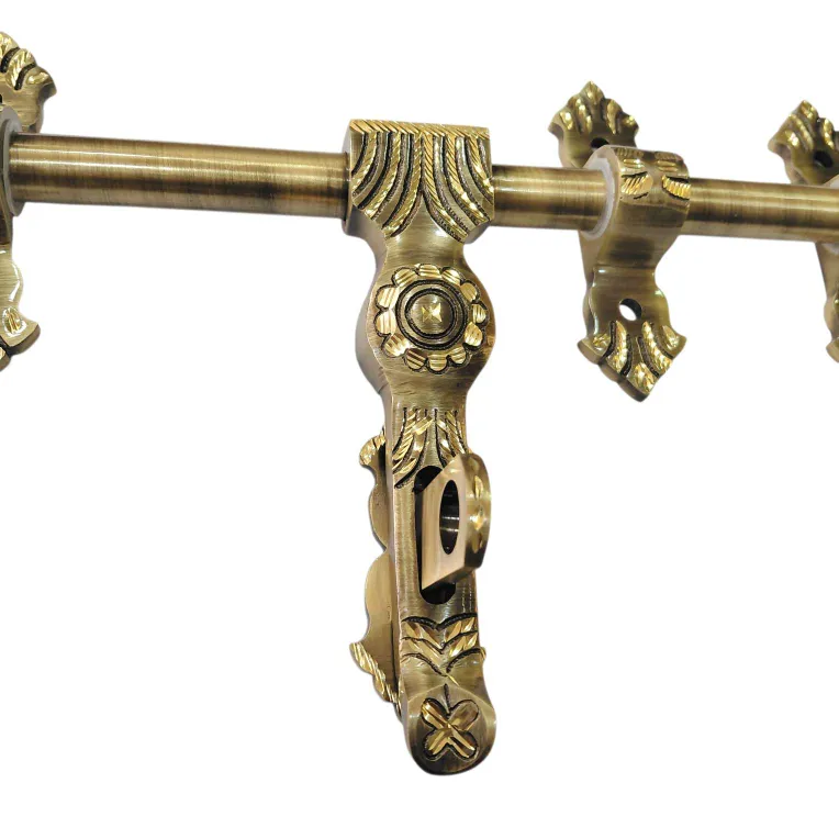 Trishul Aldrop Brass Antqiue D/Cut finish | 12",14",16" with 16mm Rod | Manichitra Main Door Aldrop (3035)
