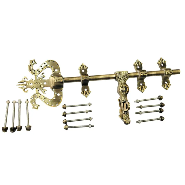 Trishul Aldrop Brass Antqiue D/Cut finish | 12",14",16" with 16mm Rod | Manichitra Main Door Aldrop (3035)