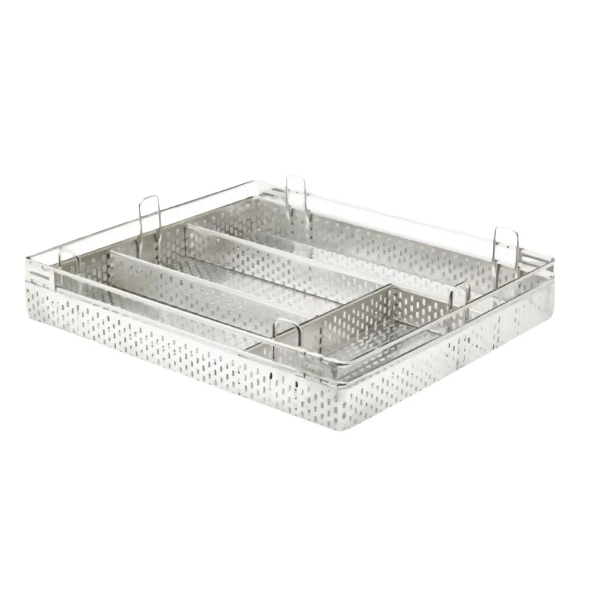 Godrej Kitchen Basket Perforated Cutlery | SS 304 Grade | Width-15",17",19",21" | 20″ Deep |4″ Height Drawer Organizer  20 Year Guarantee (2506)