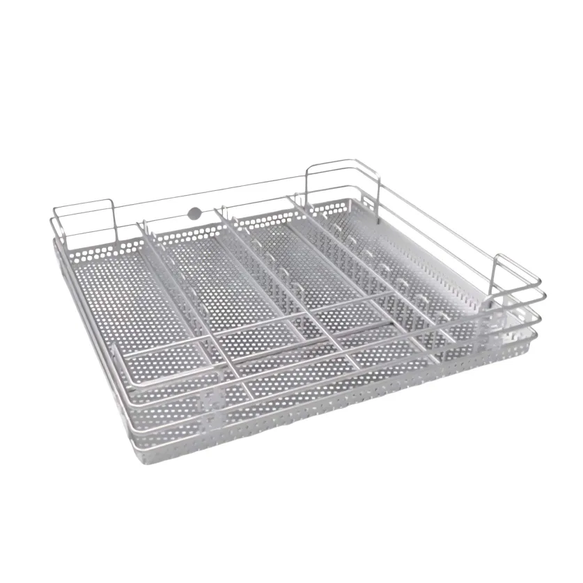 Godrej Kitchen Basket Perforated Cutlery | SS 304 Grade | Width-15",17",19",21" | 20″ Deep |4″ Height Drawer Organizer  20 Year Guarantee (2506)