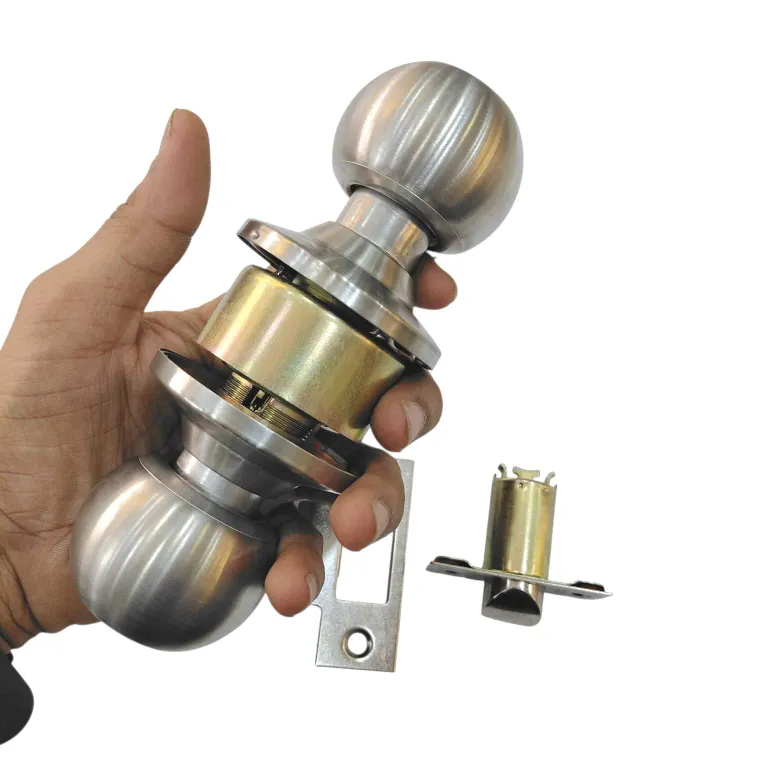 Godrej Cylindrical lock keyless 5805 stainless steel for bathroom (without key) 2years warrenty (60mm latch)(1589)