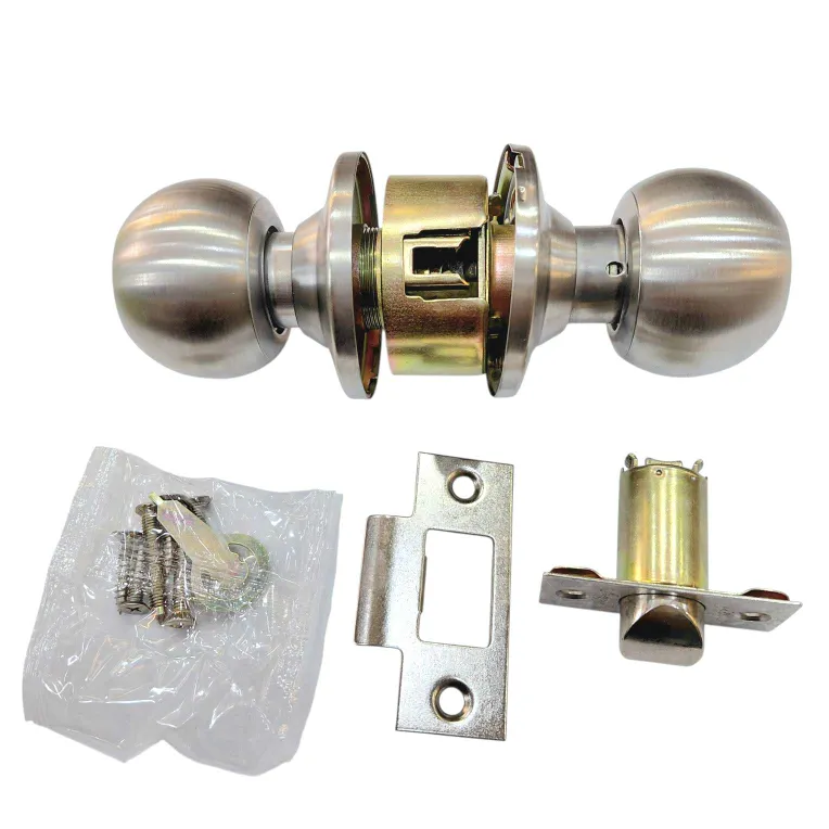 Godrej Cylindrical lock keyless 5805 stainless steel for bathroom (without key) 2years warrenty (60mm latch)(1589)
