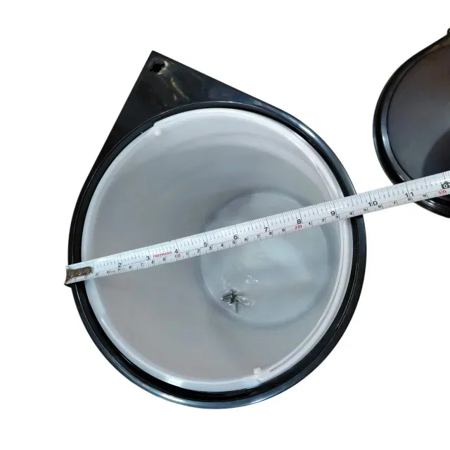 Auto Lid Dustbin 8 Ltr Stainless Steel Silver and Black Garbage Bin for Modular Kitchen Cabinets (2885)