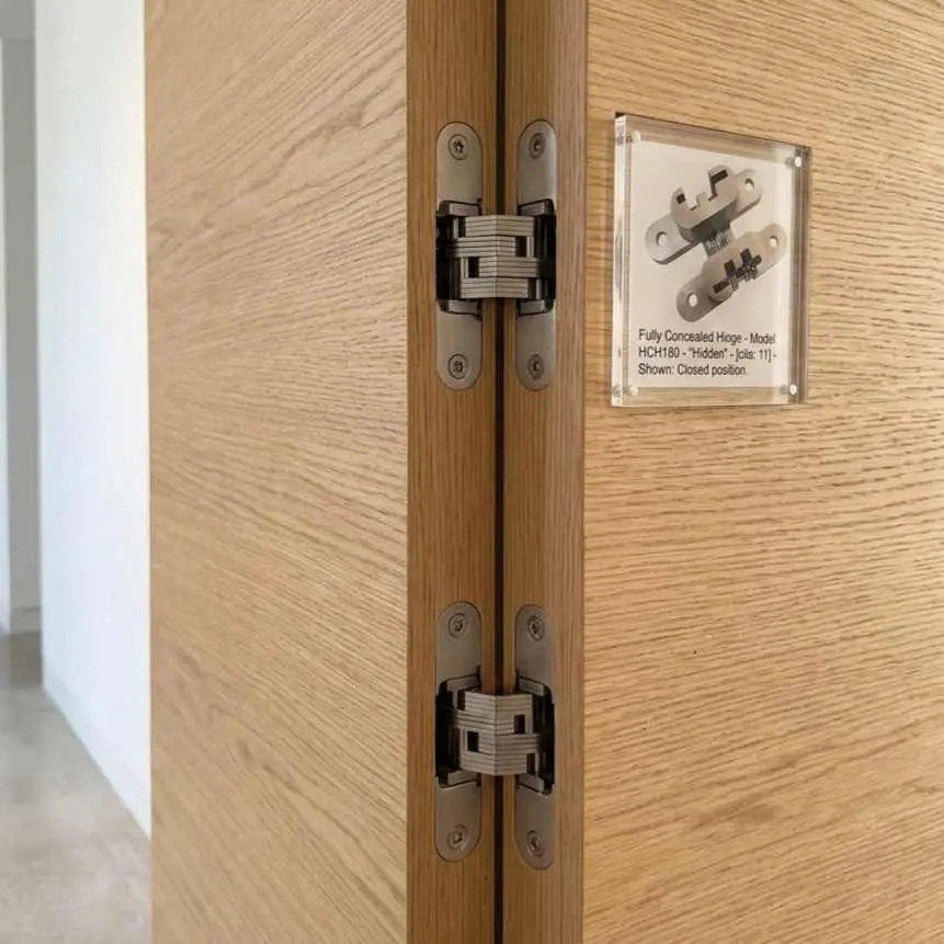 Concealed door hinge for hidden door 4/2/CDH5 (70mm*16mm)  SOS hinge steel finish set of 2pcs Zipco(ebco)(2919)