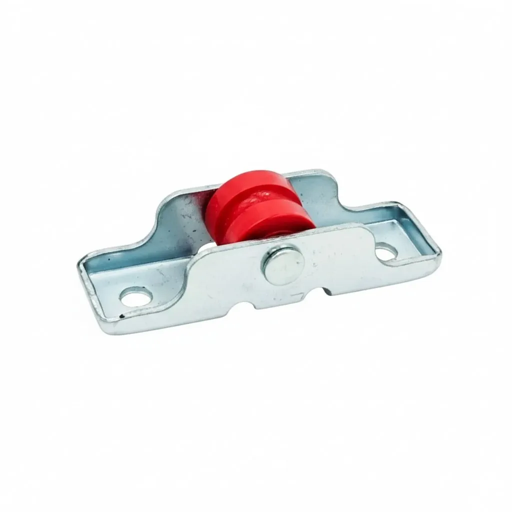 Aluminium sliding window wheel red small 2" * 12mm (1106)