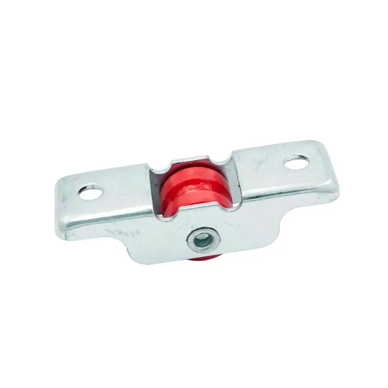 Aluminium sliding window wheel red small 2" * 12mm (1106)