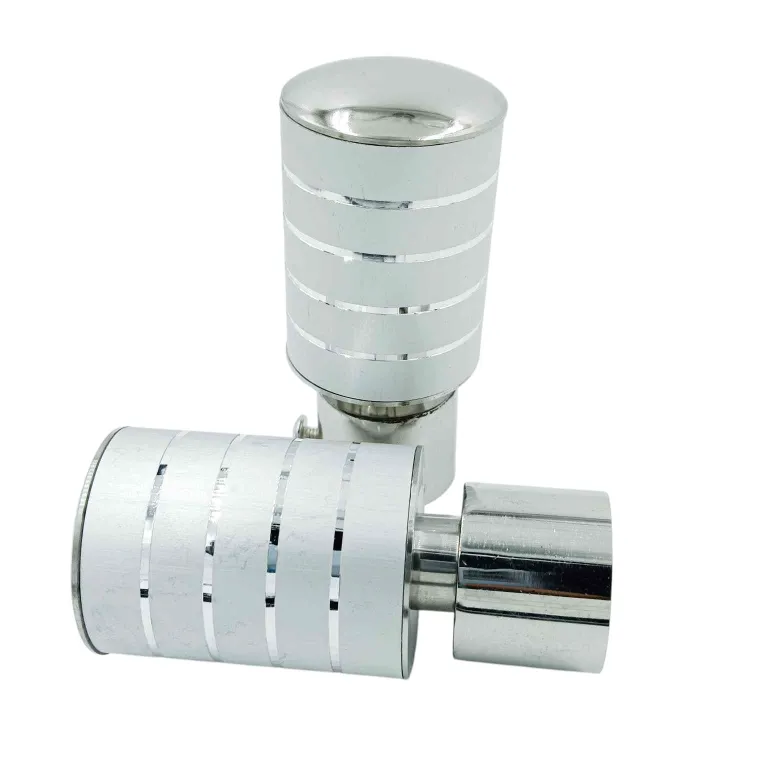 Steel Curtain Bracket Silver Finish 4 Line (Pack of 2pc ) End Ball (3049)