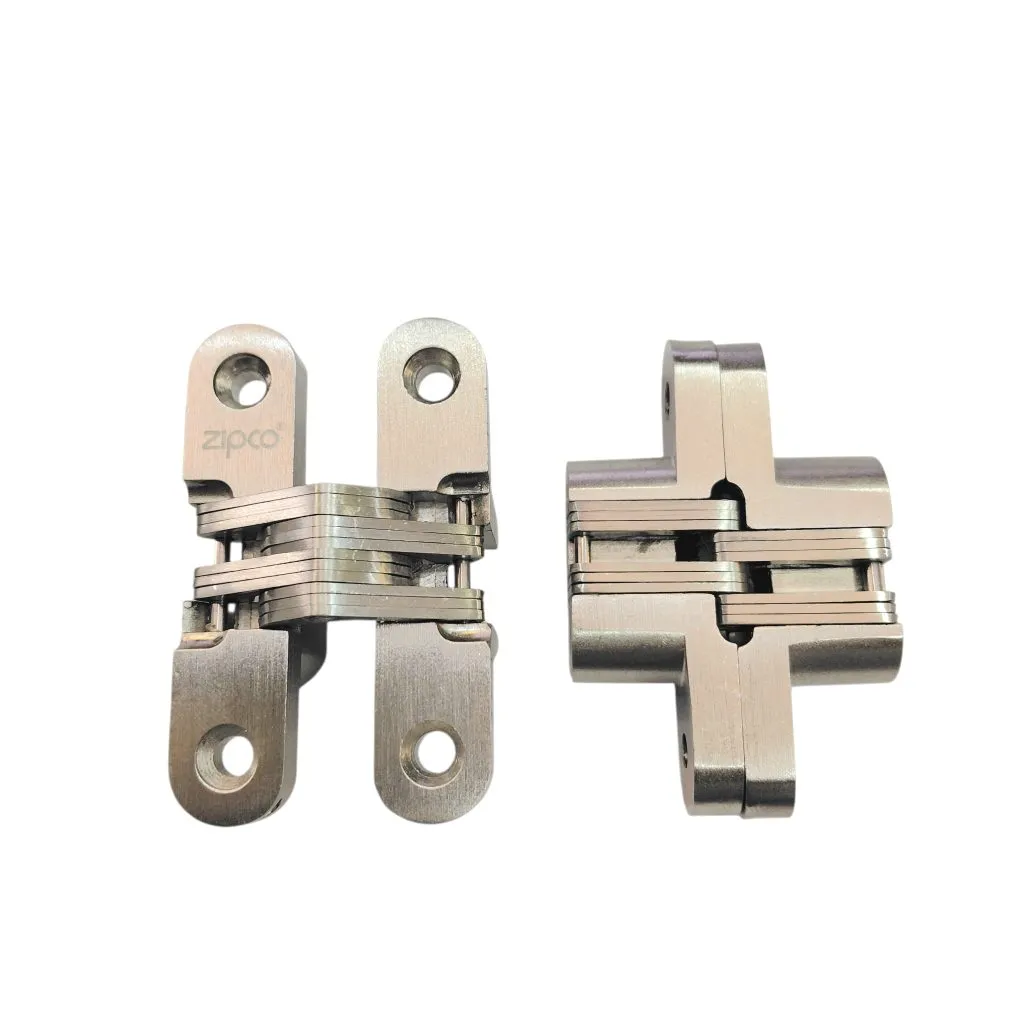 Concealed door hinge for hidden door 4/2/CDH5 (70mm*16mm)  SOS hinge steel finish set of 2pcs Zipco(ebco)(2919)