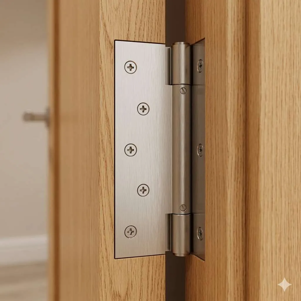 4 Inch Spring Door Hinge Soft Close Brass S.S Finish 4"*1-1/4"*5/32" Heavy Door Closer (Pack Of 1 pc )(1890)