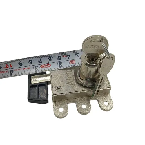 Sliding door center lock flap lock single lock for overlapped doors 25mm with ultra key atom 1 years warrenty (2431)