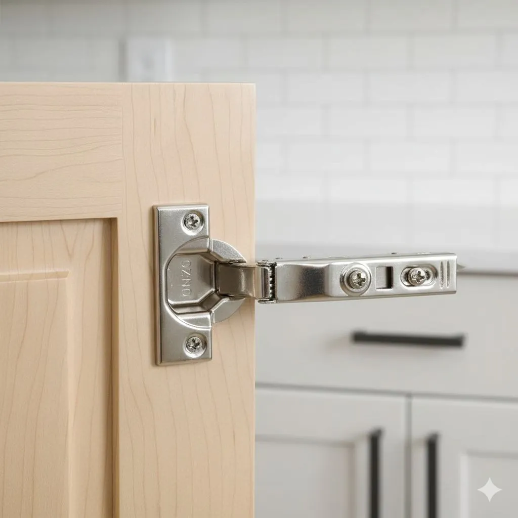 Cabinet Auto Hinge Benzo Stainless Steel Soft Close Heavy-Duty - 240gm Weight, 0/8/16 Crank Options (All parts s.s) (5-Year Warranty)(1011)