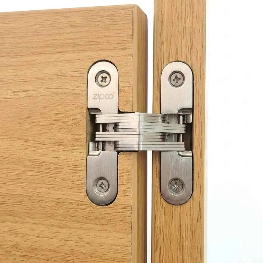 Concealed door hinge for hidden door 4/2/CDH5 (70mm*16mm)  SOS hinge steel finish set of 2pcs Zipco(ebco)(2919)