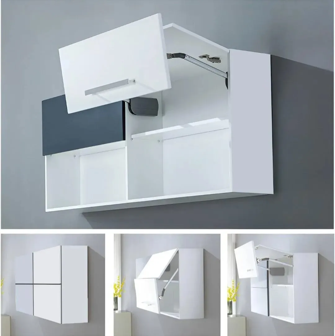 Bi-fold liftup system soft close double door lift up for kitchen cabinet doors 5 years warrenty  (1181)