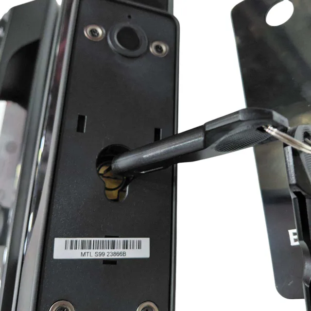 Europa Digital Lock EMD1661BLA – WiFi Enabled Smart Door Lock with Fingerprint, Password, RFID & Mechanical Key Access P2-A lock (2887)