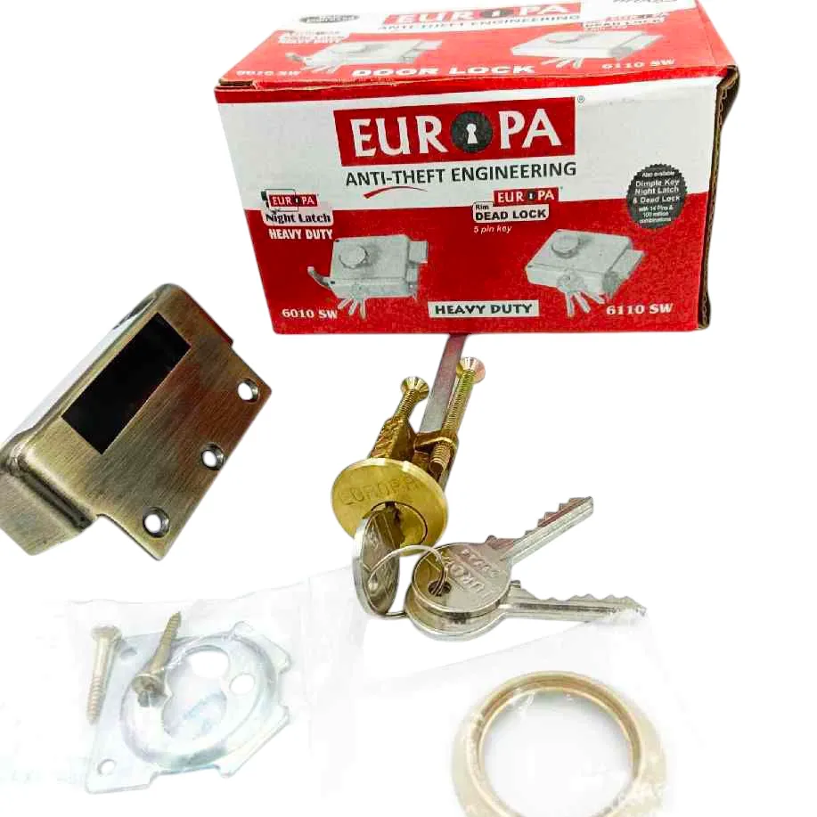 Europa maindoor lock 6120AB 2CK antique finish rim dead lock (1035)